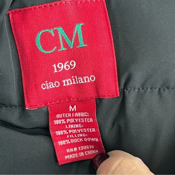 Ciao Milano Down Vest Sz M - Picture 9 of 10